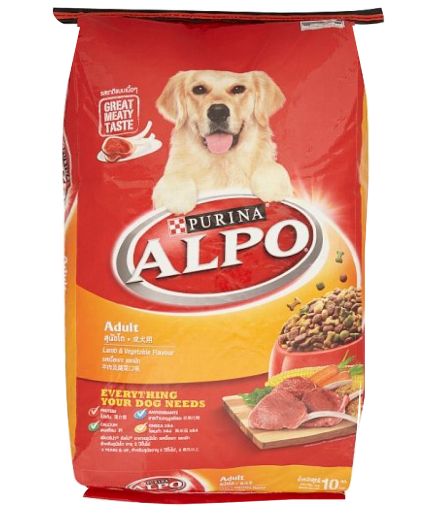 Purina Alpo Lamb and Vegetable Flavour Adult Dog Food 10kg | Poshaprani.com